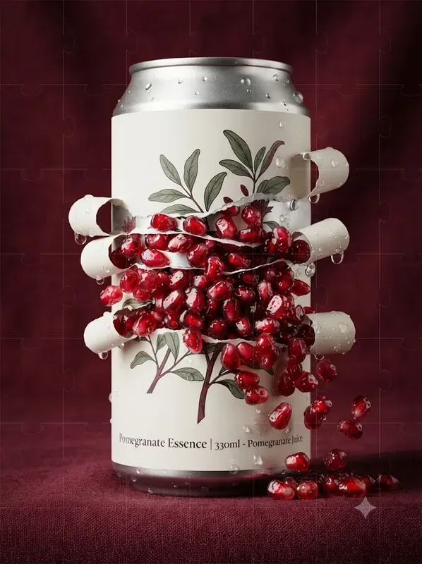 Torn Fruit Beverage Cans