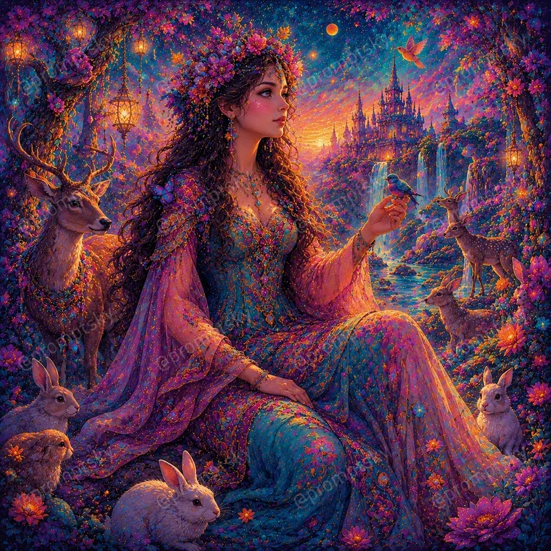 Painterly Dreamscape Fantasy Art