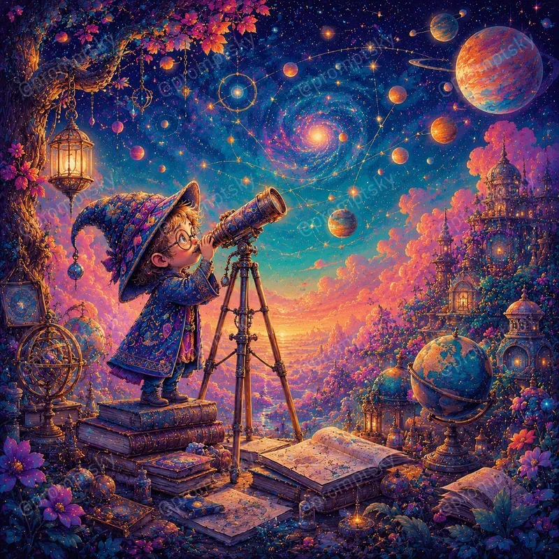 Painterly Dreamscape Fantasy Art