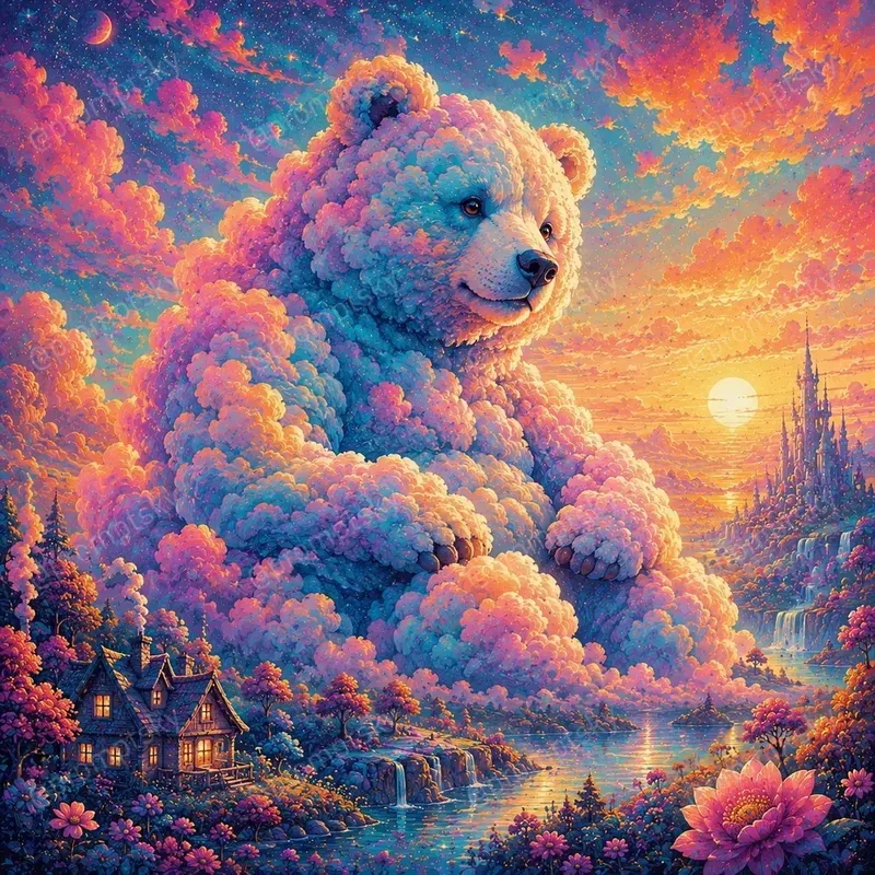 Painterly Dreamscape Fantasy Art