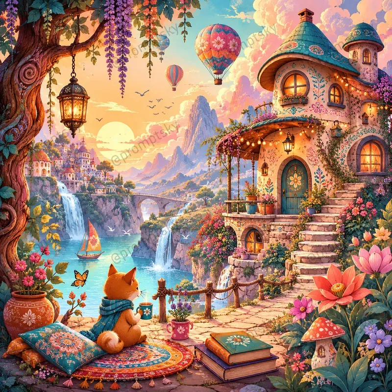 Painterly Dreamscape Fantasy Art
