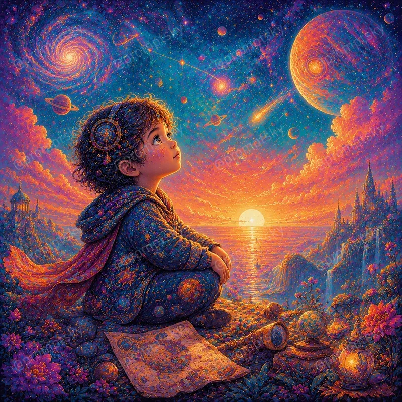 Painterly Dreamscape Fantasy Art