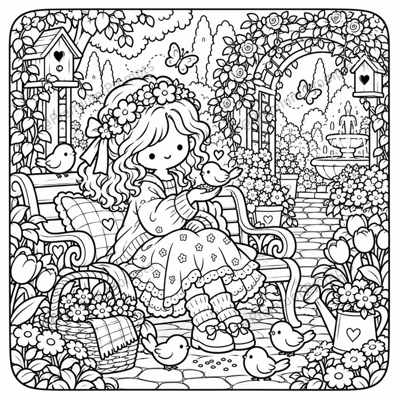 Super Super Cute Coloring Book Pages