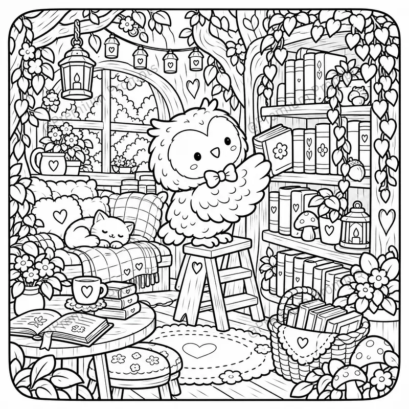 Super Super Cute Coloring Book Pages