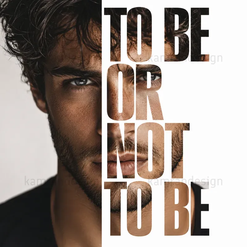 Editorial Typography Portrait Posters