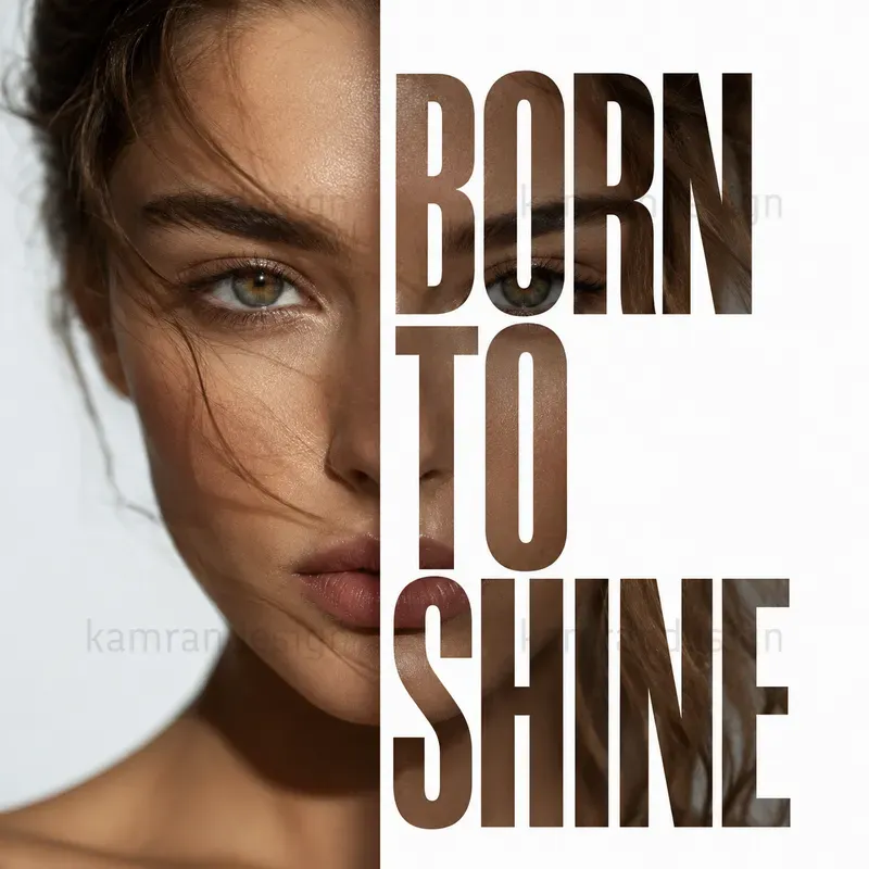 Editorial Typography Portrait Posters