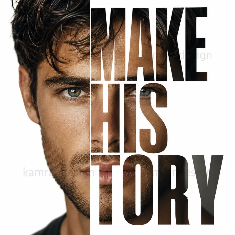Editorial Typography Portrait Posters