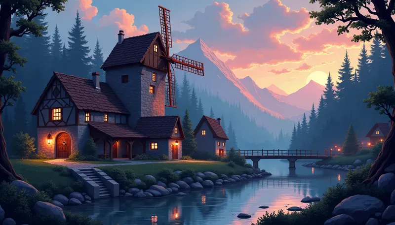 Retro 8bit Pixel Art Landscapes