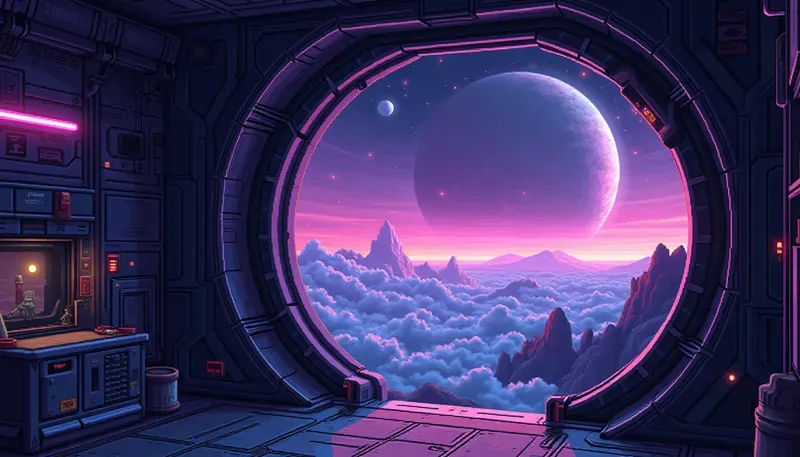 Retro 8bit Pixel Art Landscapes
