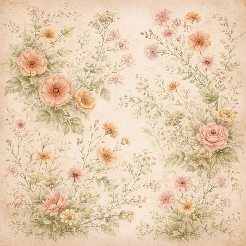Mughal Floral Collage Patterns