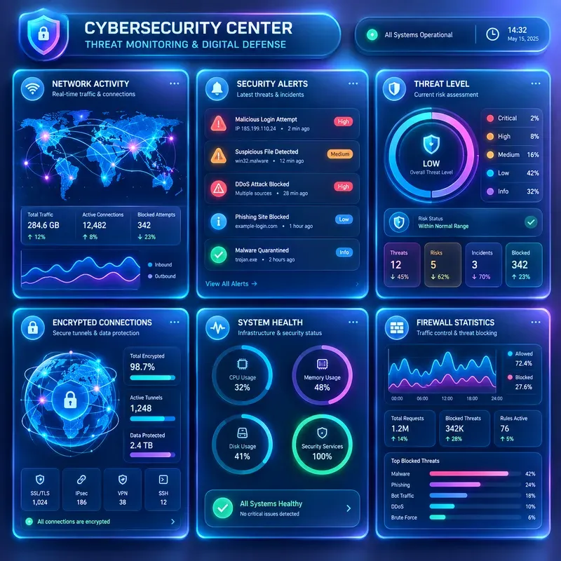 Dreamy 3D Dashboard Infographics
