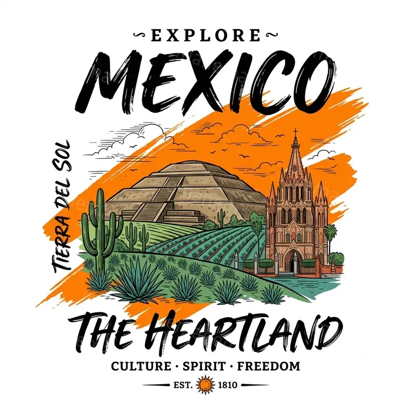 Country Graphic Illustration Tshirts
