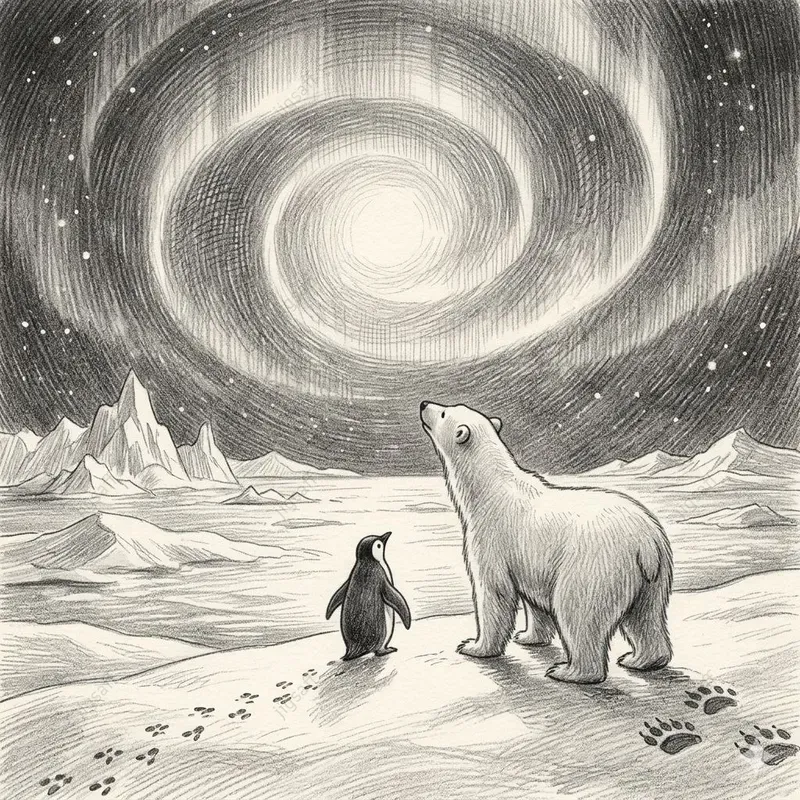 Arctic Bear Tales Pencil Illustrations