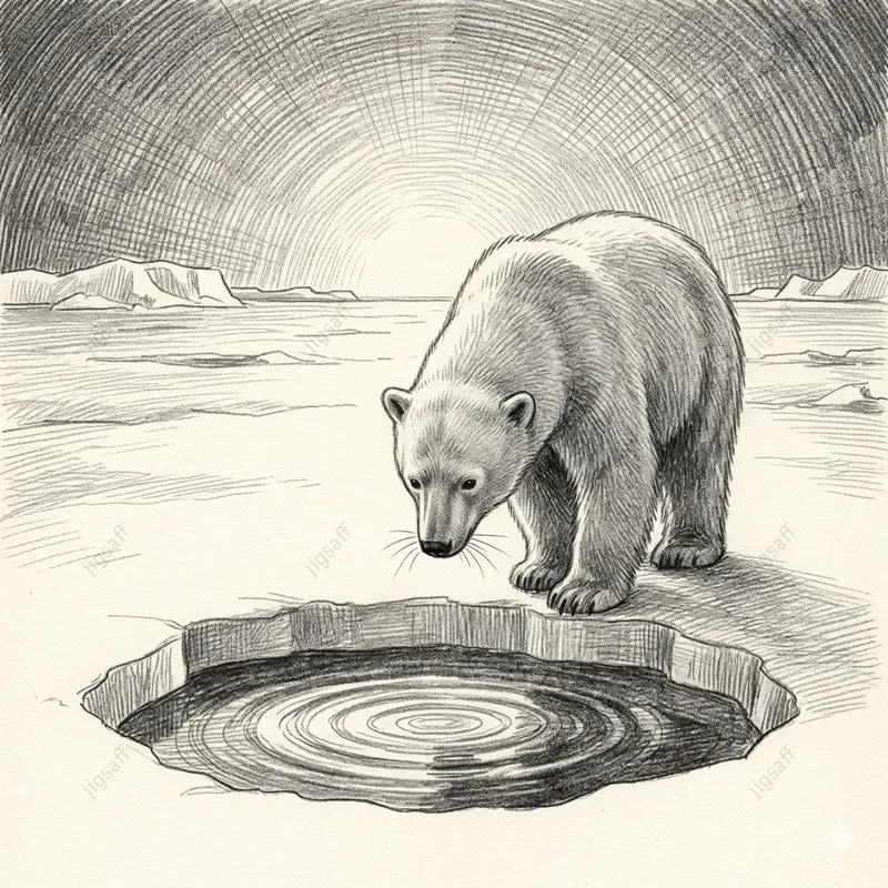 Arctic Bear Tales Pencil Illustrations