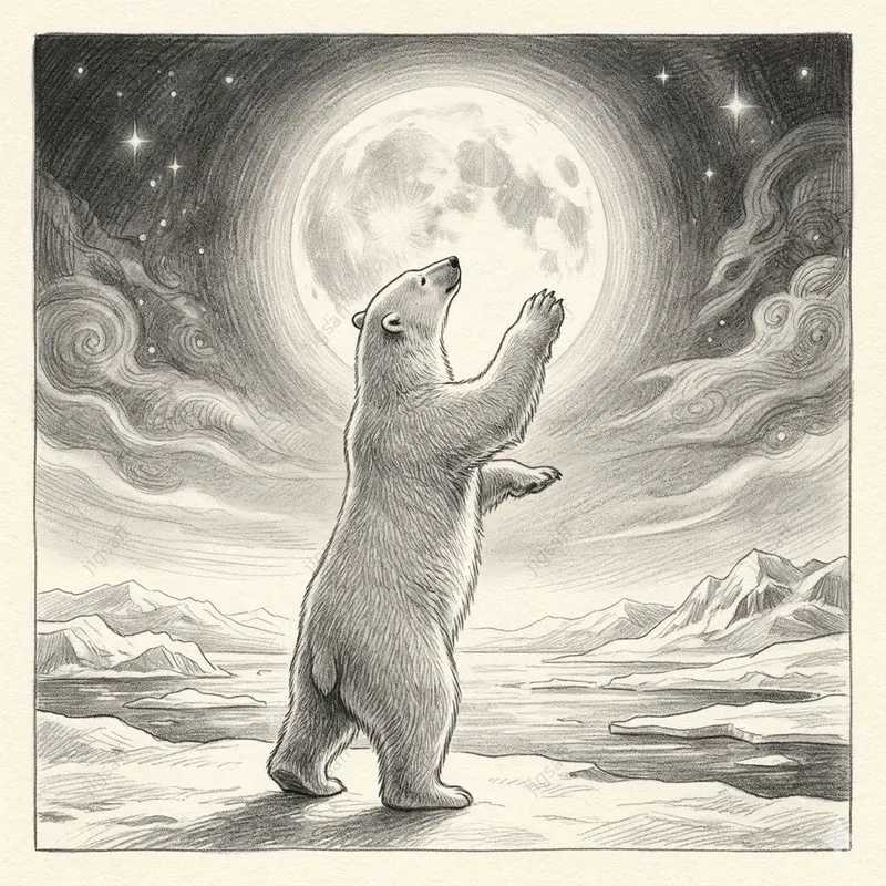 Arctic Bear Tales Pencil Illustrations
