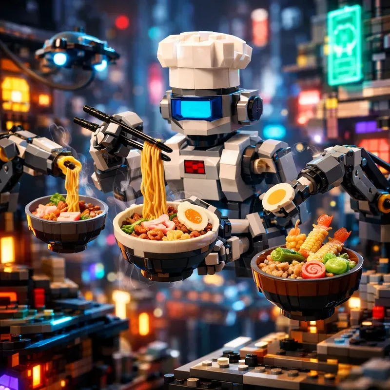 Lego Miniature Culinary Worlds