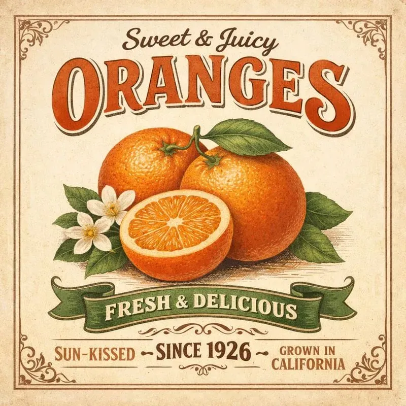 Vintage Fruit Labels