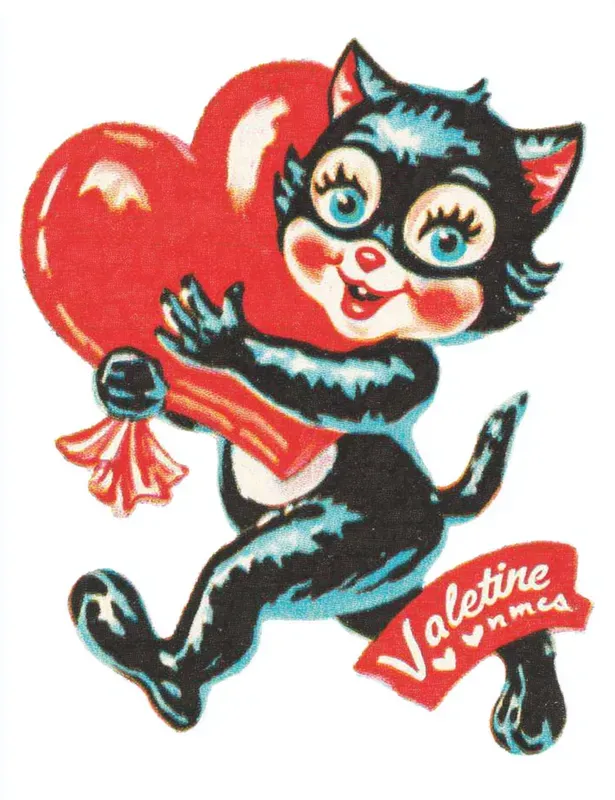 Vintage Valentine Card Illustrations