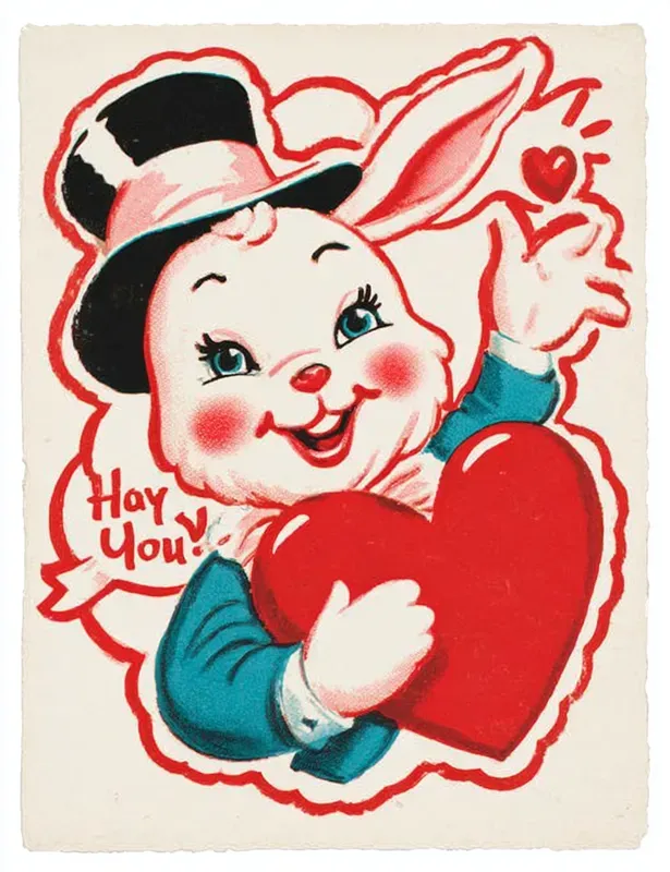 Vintage Valentine Card Illustrations