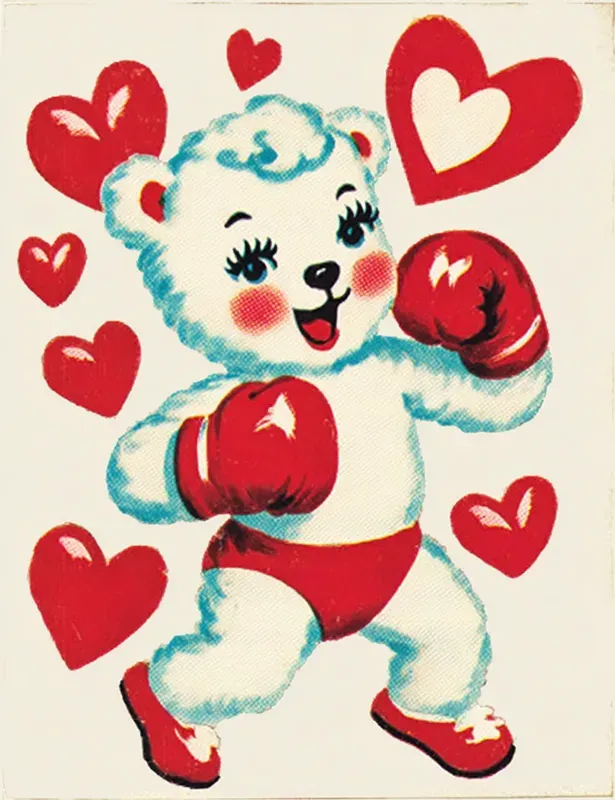 Vintage Valentine Card Illustrations