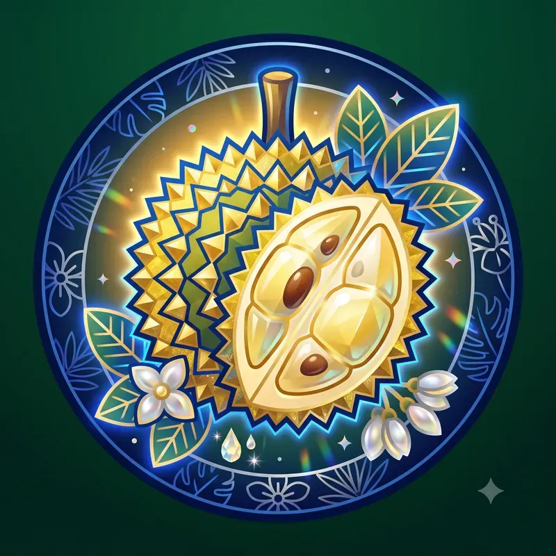 Modern Neon Exotic Fruit Emblems