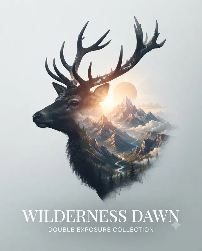 Double Exposure Art Posters