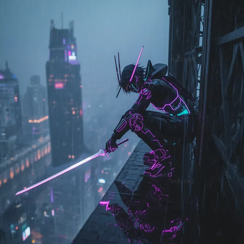 Cyberpunk Anime Samurai Bundles