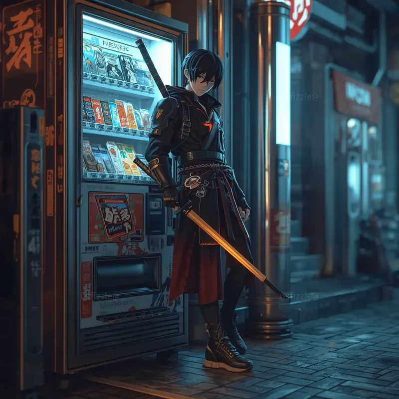 Cyberpunk Anime Samurai Bundles