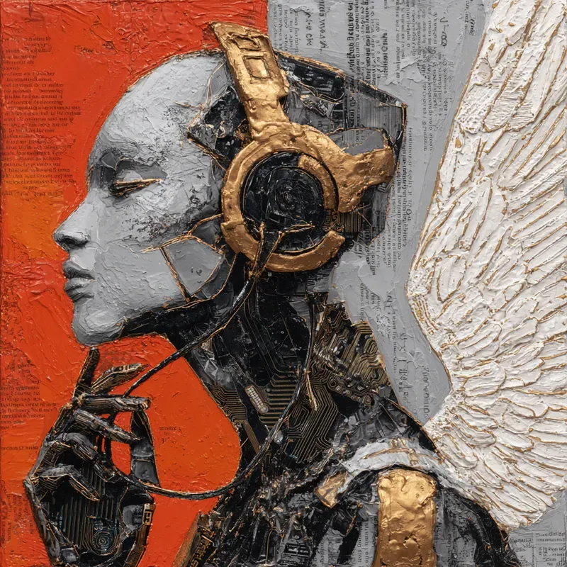 Textured Mixed Media Artworks Of