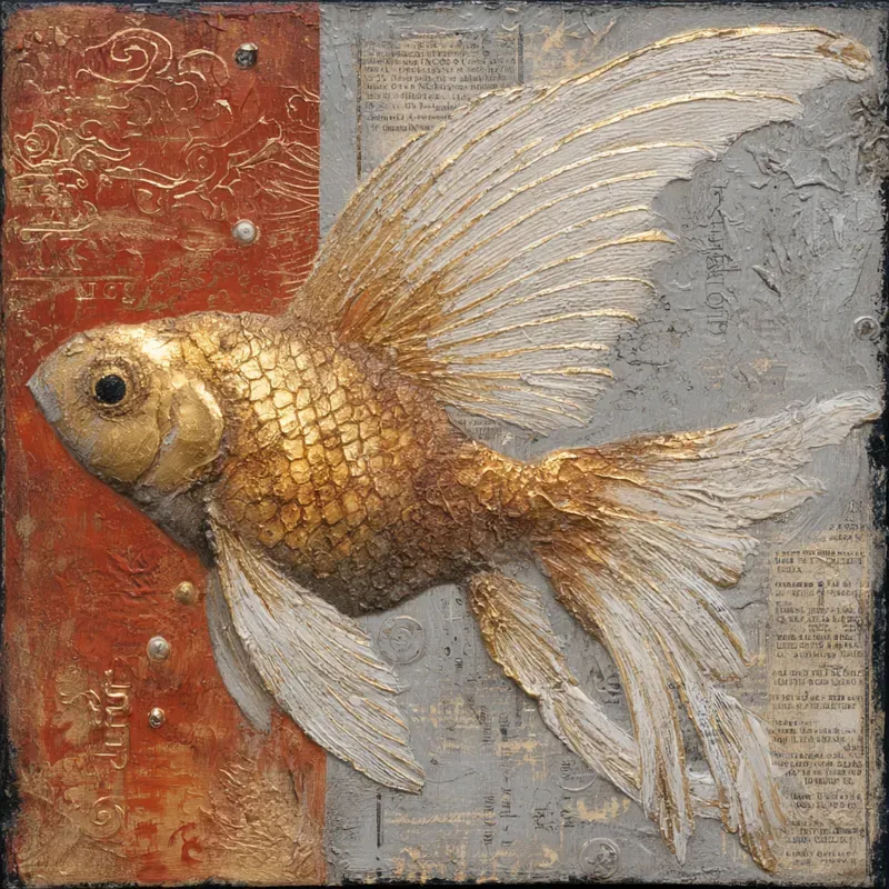 Textured Mixed Media Artworks Of