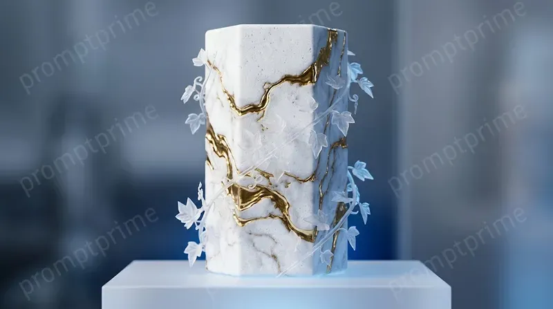 Luxury 3D Marble Gold Geometries