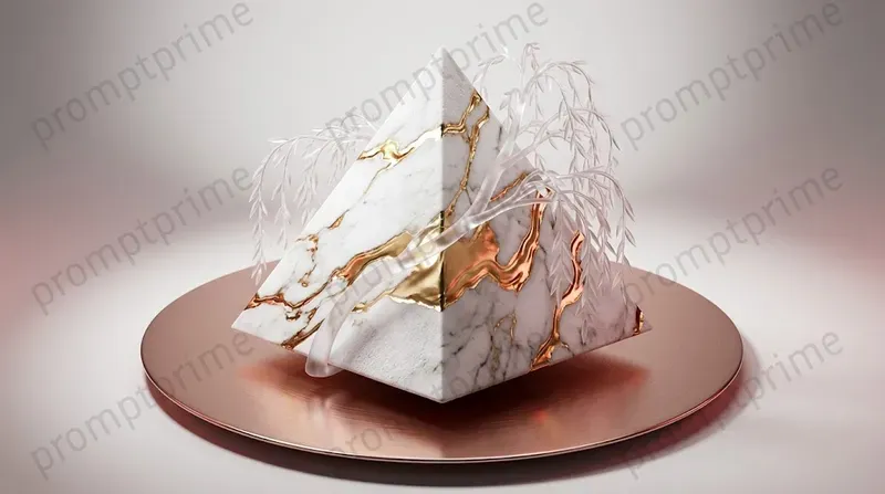 Luxury 3D Marble Gold Geometries