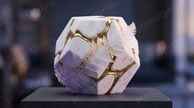 Luxury 3D Marble Gold Geometries
