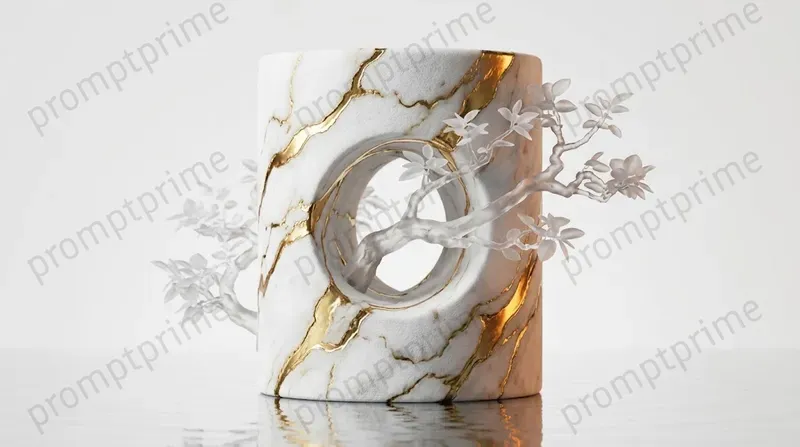 Luxury 3D Marble Gold Geometries
