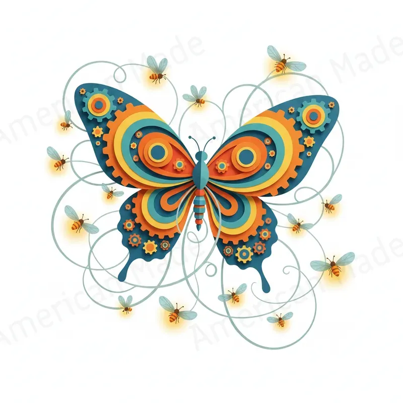 Ecofuturist Paper Mosaics
