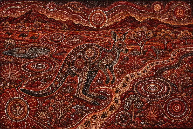 Aboriginal Dot Art Mosaics