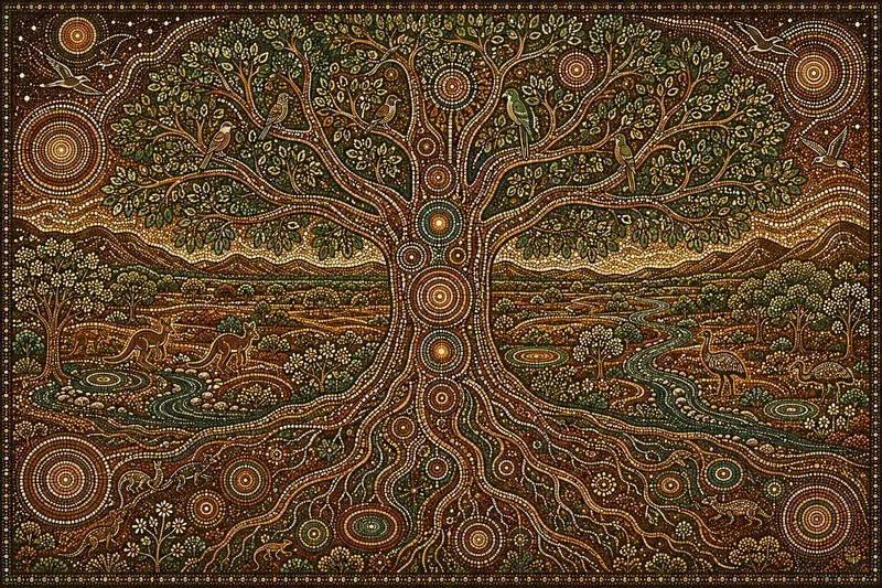 Aboriginal Dot Art Mosaics