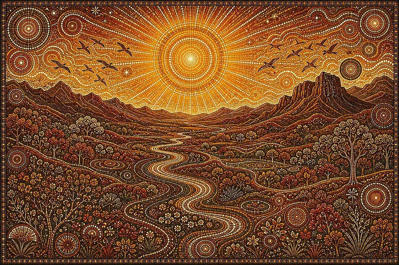 Aboriginal Dot Art Mosaics