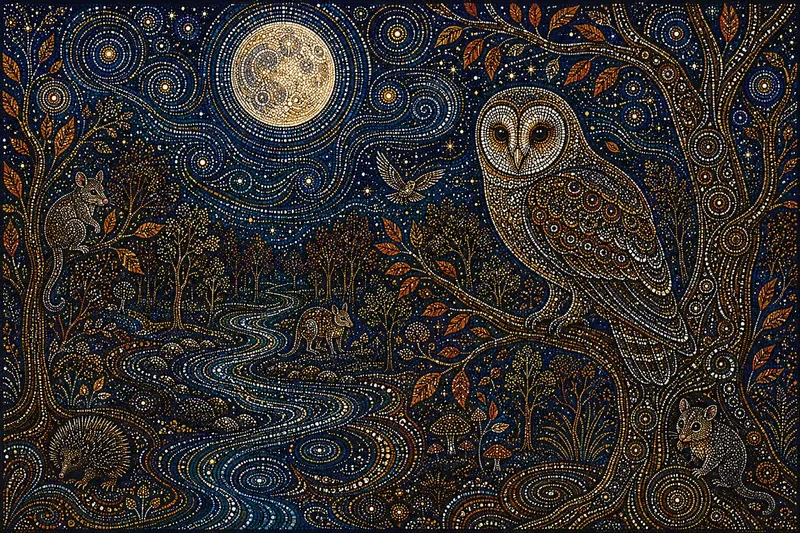 Aboriginal Dot Art Mosaics