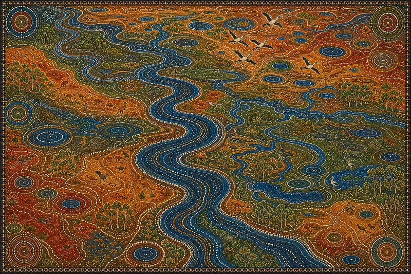 Aboriginal Dot Art Mosaics