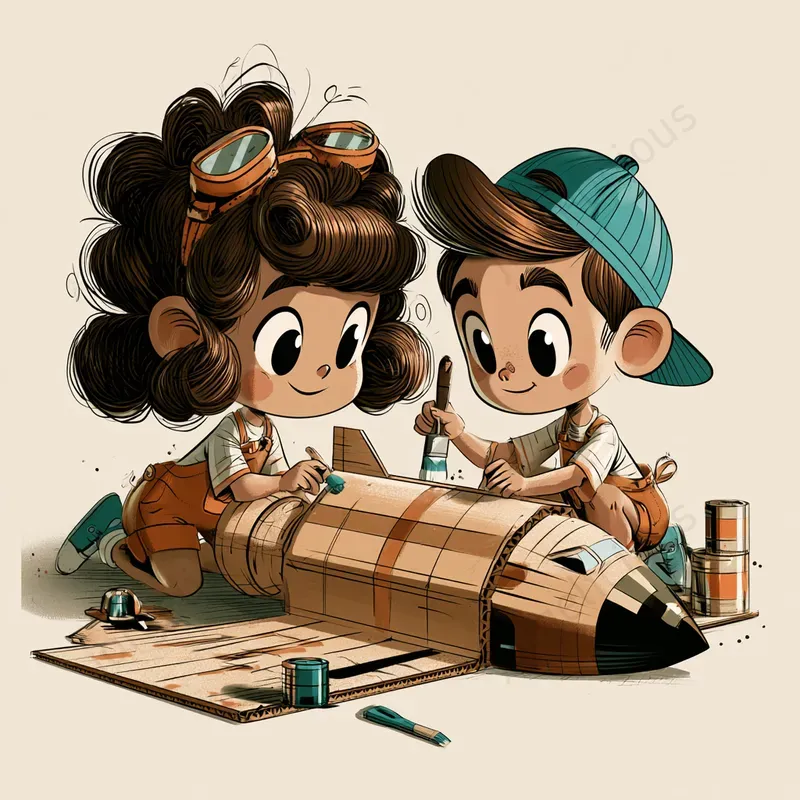 Childrens Storybook Character Scenes