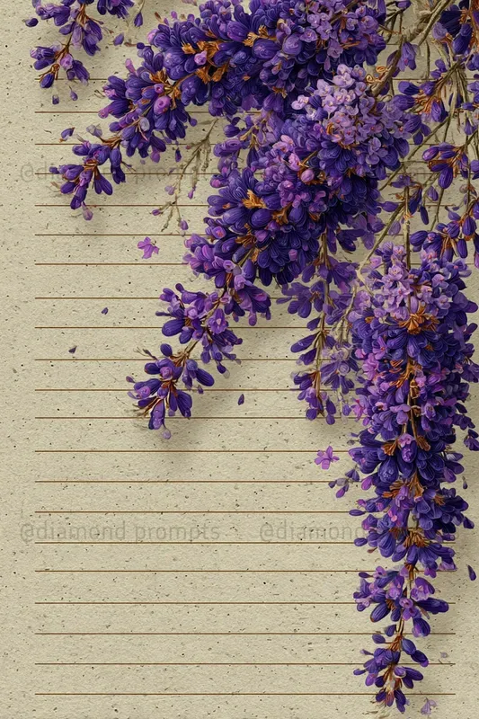 Floral Notebook Pages