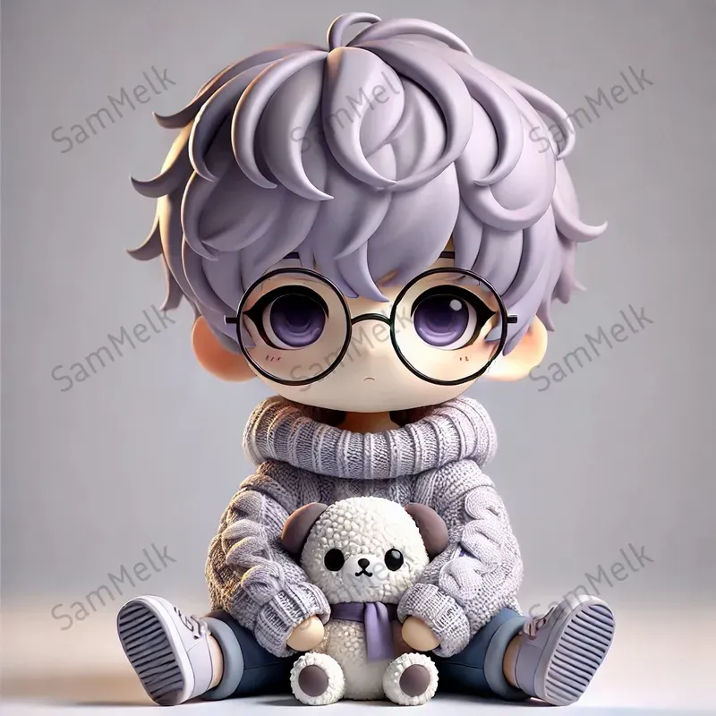 Cute Chibi 3D Style Characters