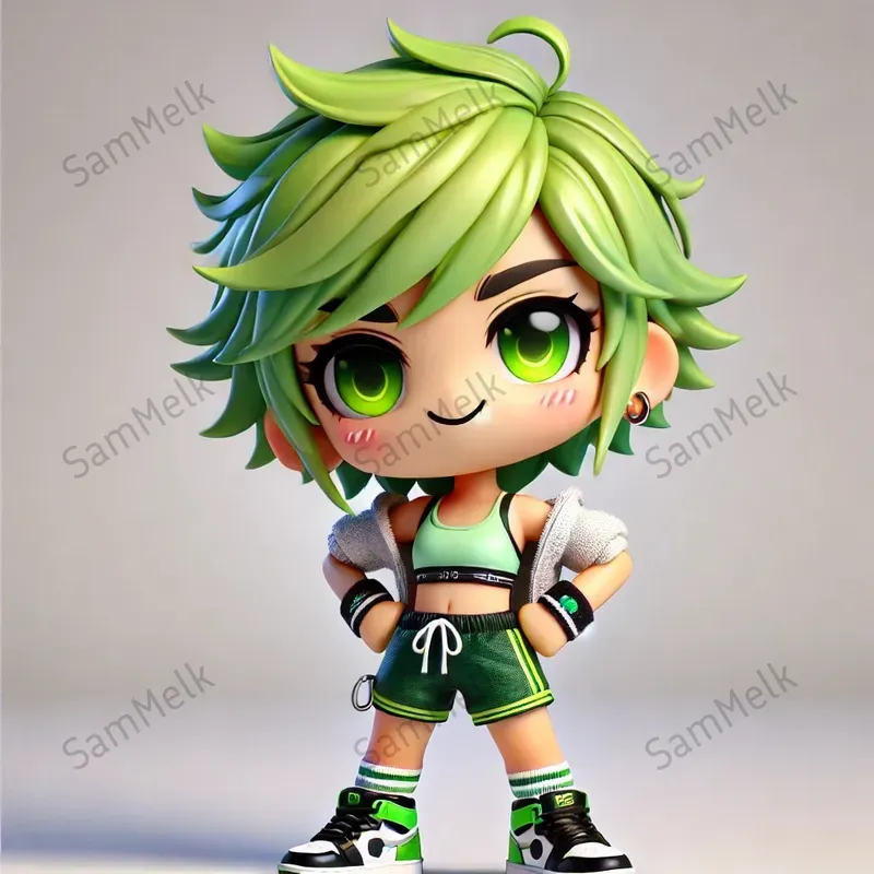 Cute Chibi 3D Style Characters