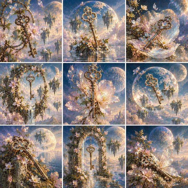 Celestial Botanical Dreamscapes