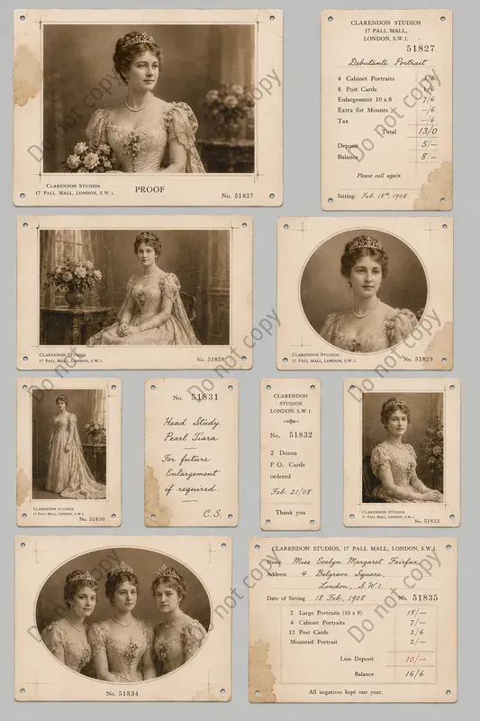 Photo Studio Proof Sheet Ephemera