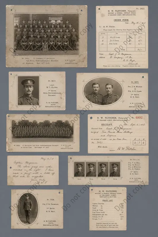 Photo Studio Proof Sheet Ephemera