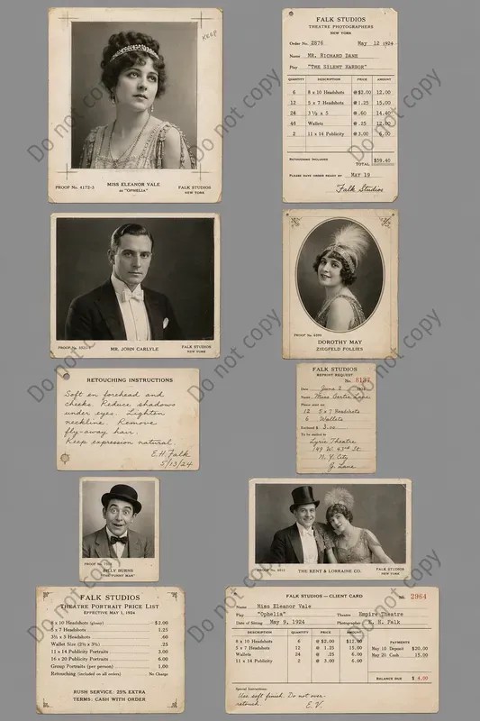 Photo Studio Proof Sheet Ephemera