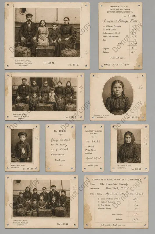 Photo Studio Proof Sheet Ephemera