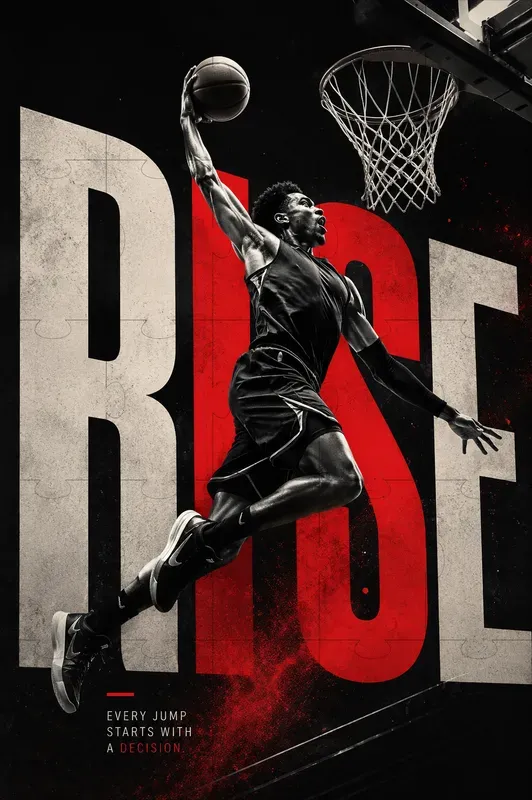 Dynamic Sports Typography Posters